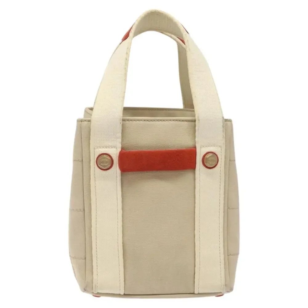 Chanel Canvas Handbag Beige